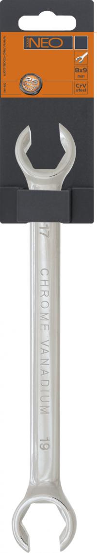 Flare nut wrench 8x9mm - 130mm, Neo